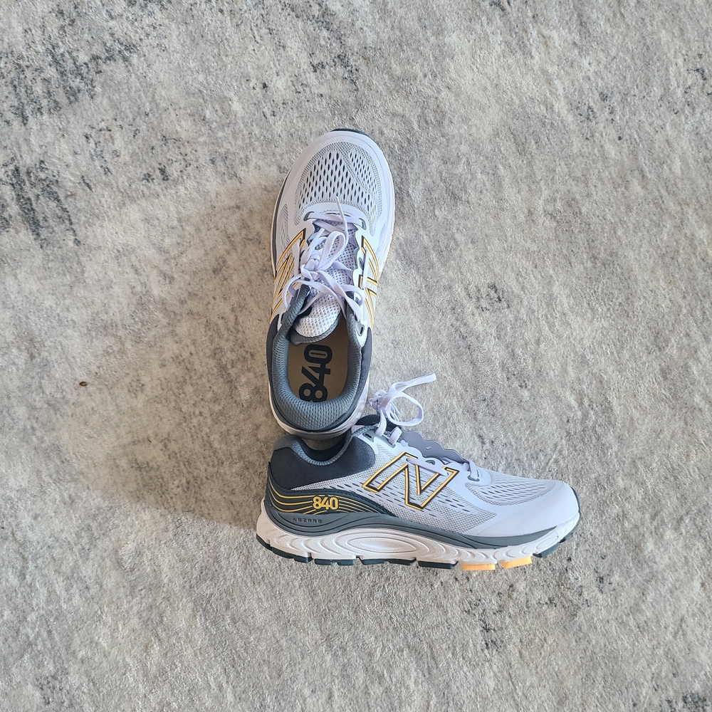 New Balance White and Gray Athletic Shoes